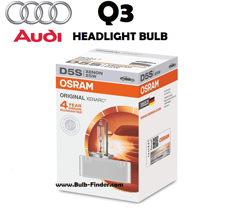 Audi Q3 headlight bulbs