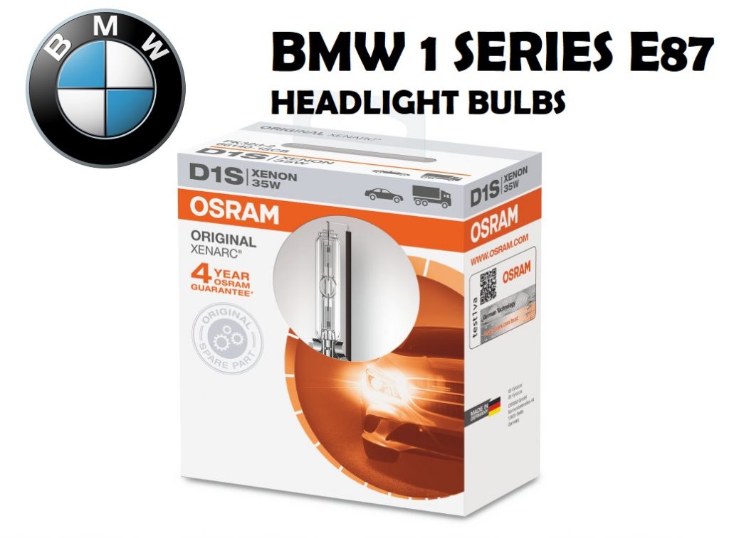 BMW 1 Series E87 headlights bulbs