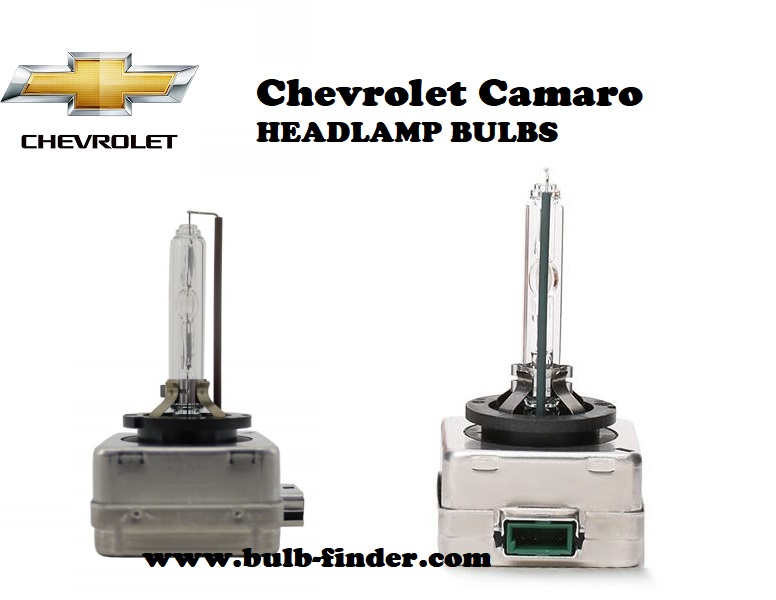 Chevrolet Camaro front headlamps bulbs type