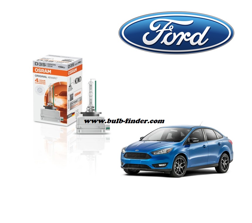 Ford Focus 3 bulb model LOW BEAM specification