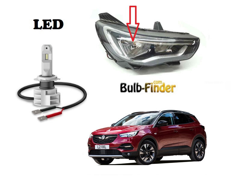 Vauxhall Grandland bulbs model