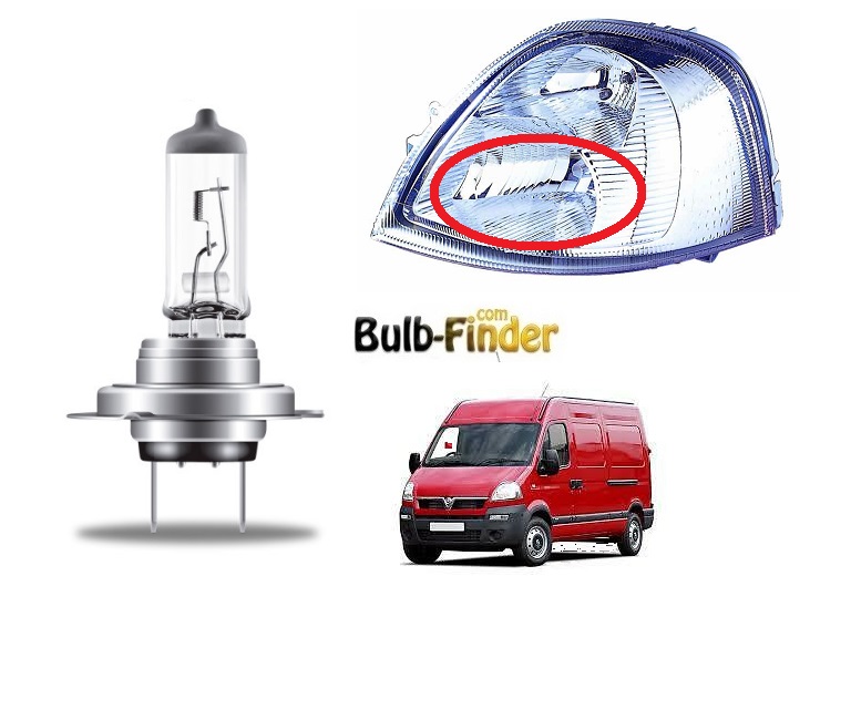 Vauxhall Movano bulb type